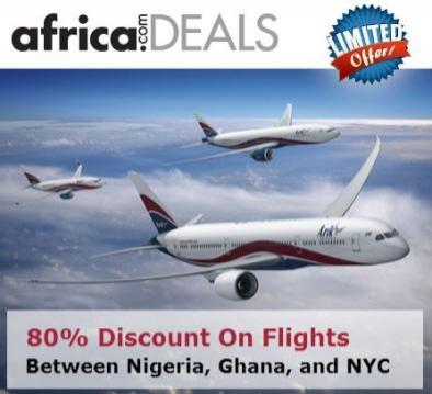 Africa.Com Relaunches Popular Social Coupon Website, Africa.comDEALS With Discounted Arik Air Travel Between New York and Lagos &amp; Accra