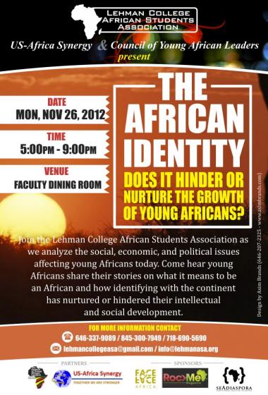 Lehman College ASA to Host a Discussion on &quot;The African Identiry&quot;