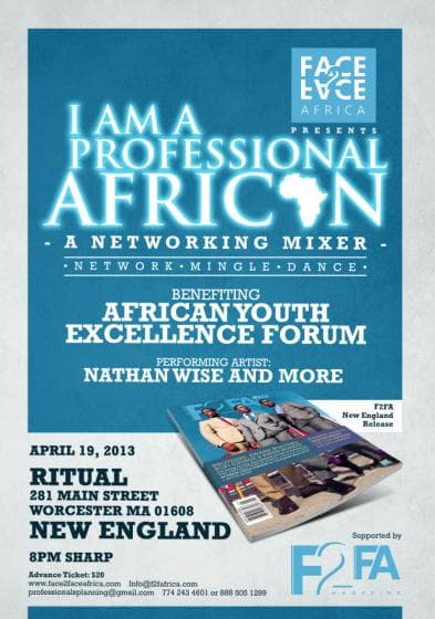 Face2face Africa in Partnership with AYERF To Launch IAAPA Networking Mixer Series In New England April 19th