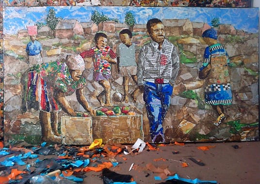South African Artist Creates Masterpieces By Painting With Plastic 