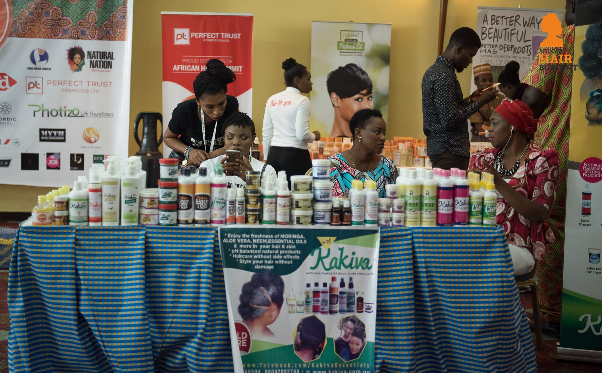 Kakiva Essentials were among the many local vendors at the African Hair Summit.