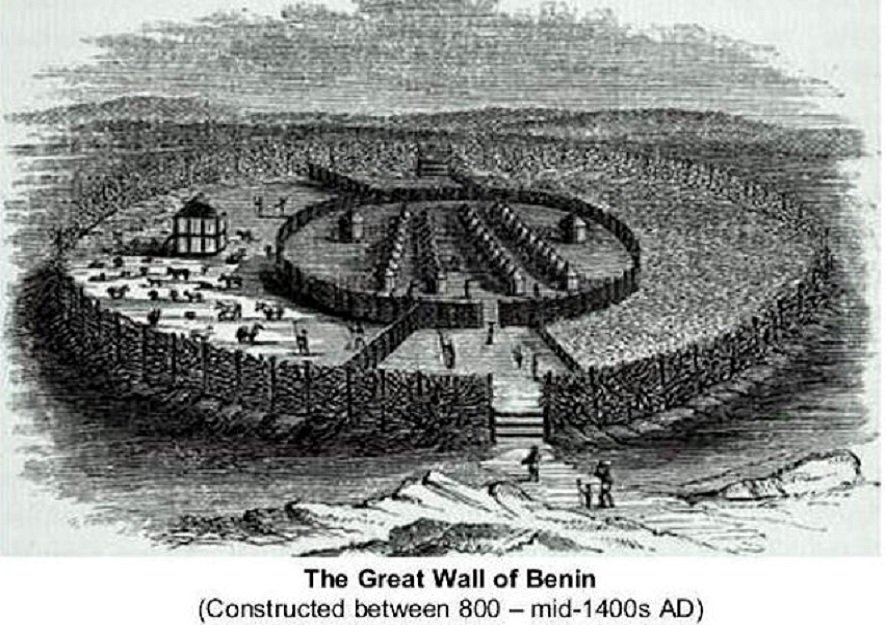 Image result for benin city walls