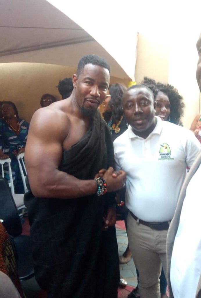 Watch the moment African-American actor, Michael Jai White, was installed as chief in Ghana