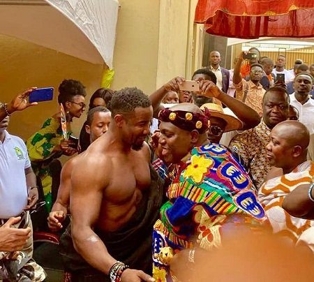 Watch the moment African-American actor, Michael Jai White, was installed as chief in Ghana