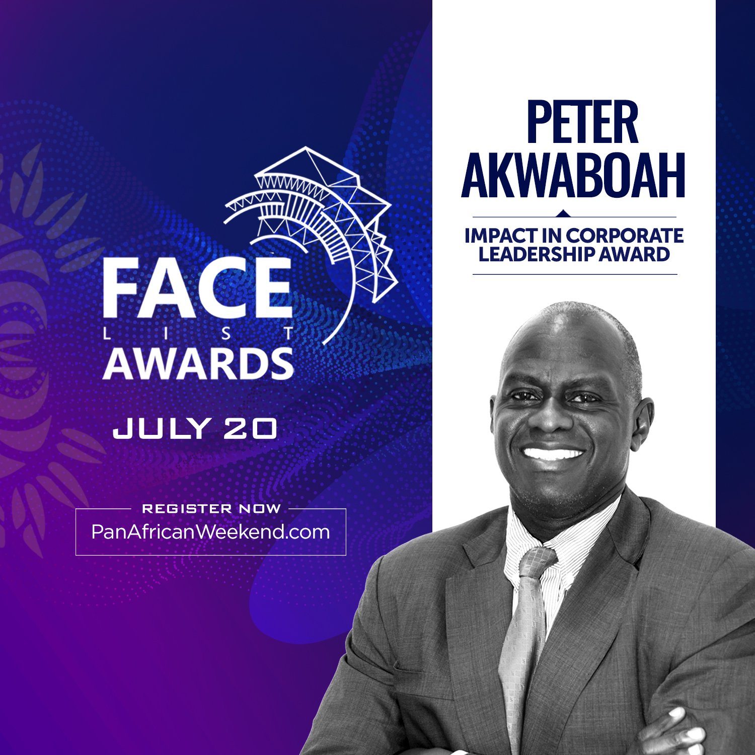 Ghanaian Peter Akwaboah, MD at Morgan Stanley, to receive corporate leadership honor at the 2019 FACE List Awards