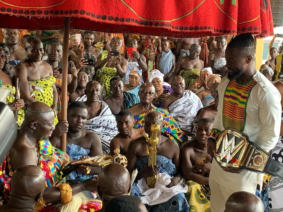 From meeting the Ashanti king to visiting a slave castle, here’s how Kofi Kingston marked his trip to Ghana