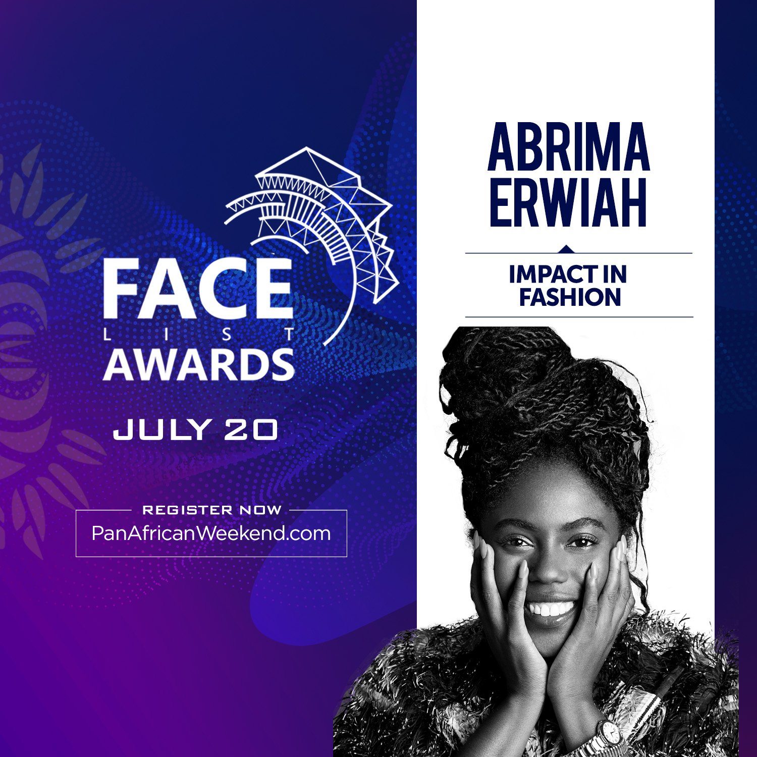 Abrima Erwiah, co-founder of fashion social enterprise Studio 189 to be honored at the 2019 FACE List Awards gala