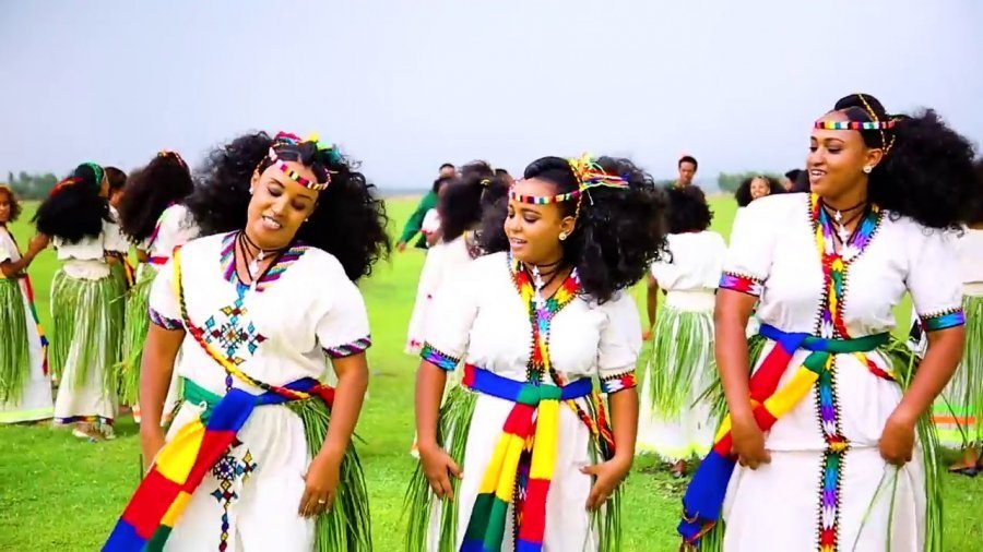 The Ashenda festival of the Ethiopians where girls parade their beauty to get suitors