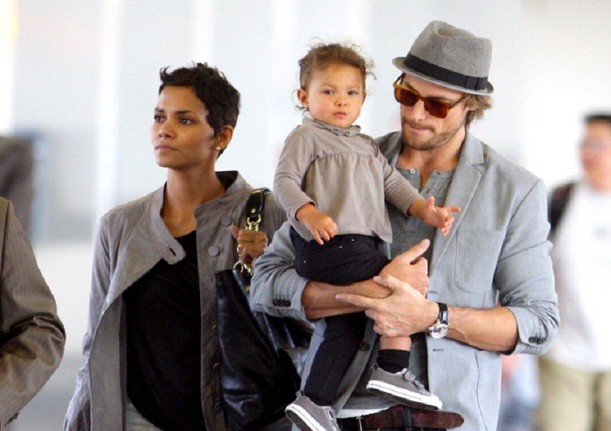 Image result for Halle berry and Gabriel Aubry and daughter