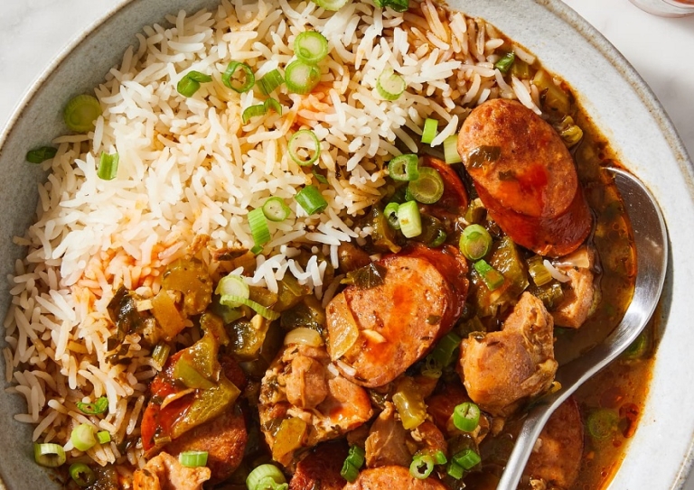 Gumbo, the South Louisianian dish that traces its roots to West African