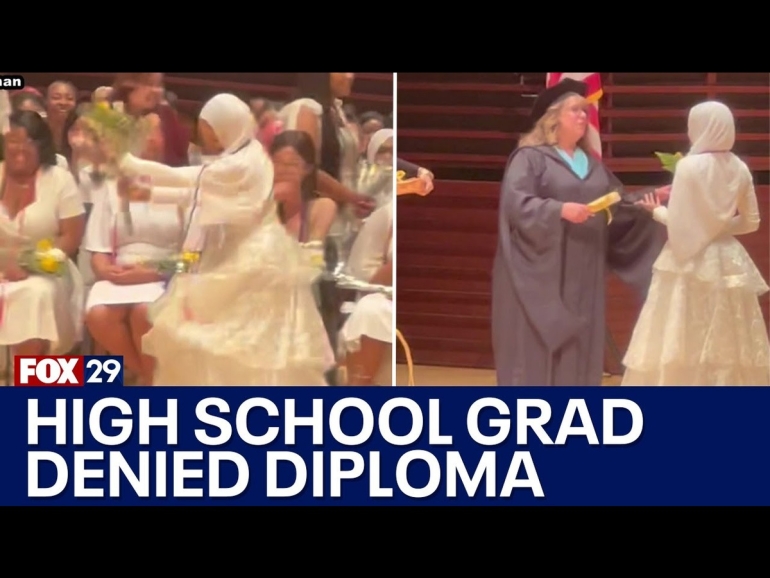 High school grad says she was denied diploma because she did popular