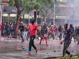 Kenyan youth protest again in Nairobi-Kenya