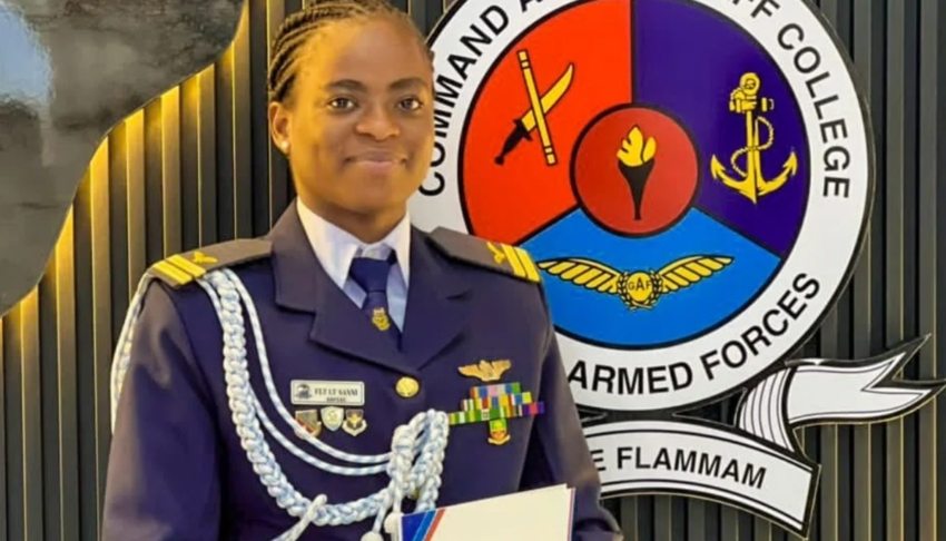 Nigeria’s first female fighter pilot Kafayat Sanni excels in Ghana