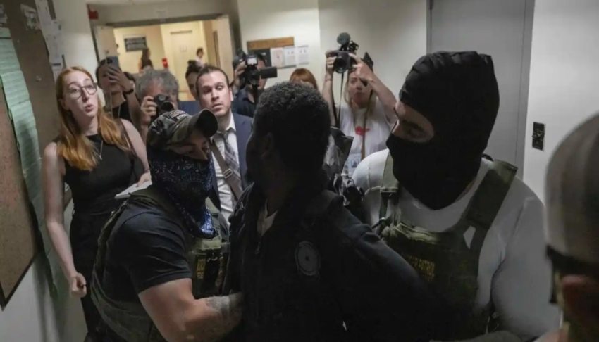 Lawsuit challenges ICE arrests of immigrants at court hearings, citing constitutional violations