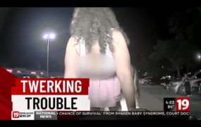 Women twerk on police car and cause damage, AI identifies them