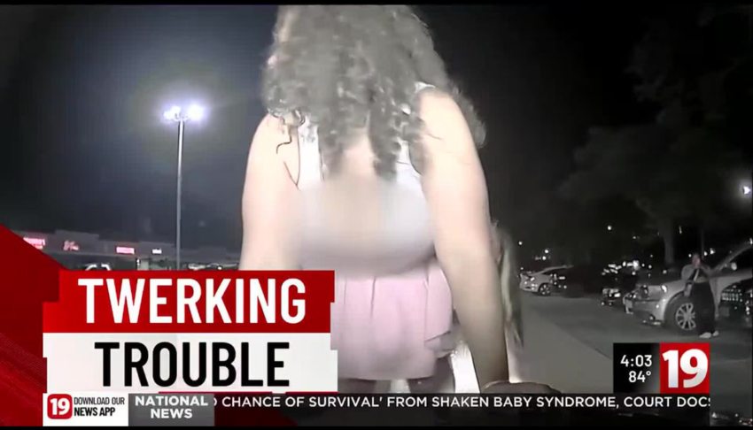 Women twerk on police car and cause damage, AI identifies them