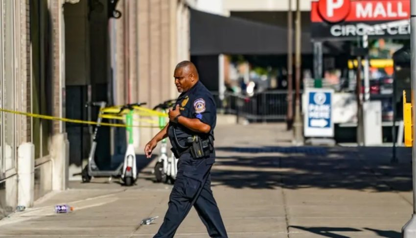Mass shooting in downtown Indianapolis sees 2 teen boys killed, 5 wounded