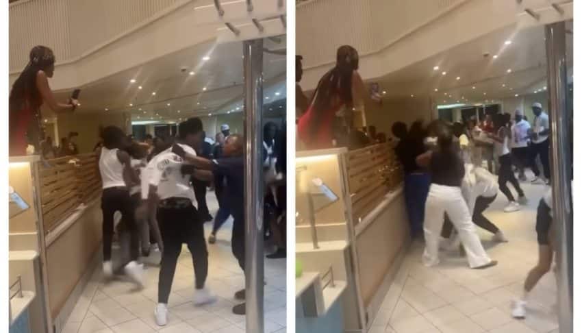Viral video shows moment huge fight breaks out on Carnival Cruise ship ‘over chicken tenders’