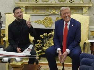Donald Trump and Volodymyr Zelenskyy