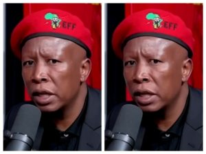 South African politician Julius Malema