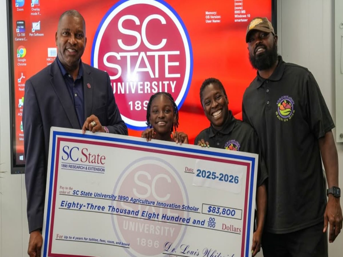 10-year-old farming prodigy receives $83K scholarship to South Carolina State