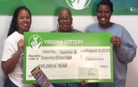 Woman wins $1M lottery prize from a scratch-off ticket, the second time she has won the jackpot