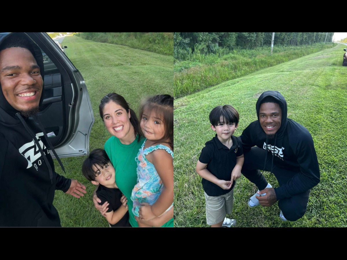 LSU football player praised after helping mom stuck on the side of the road
