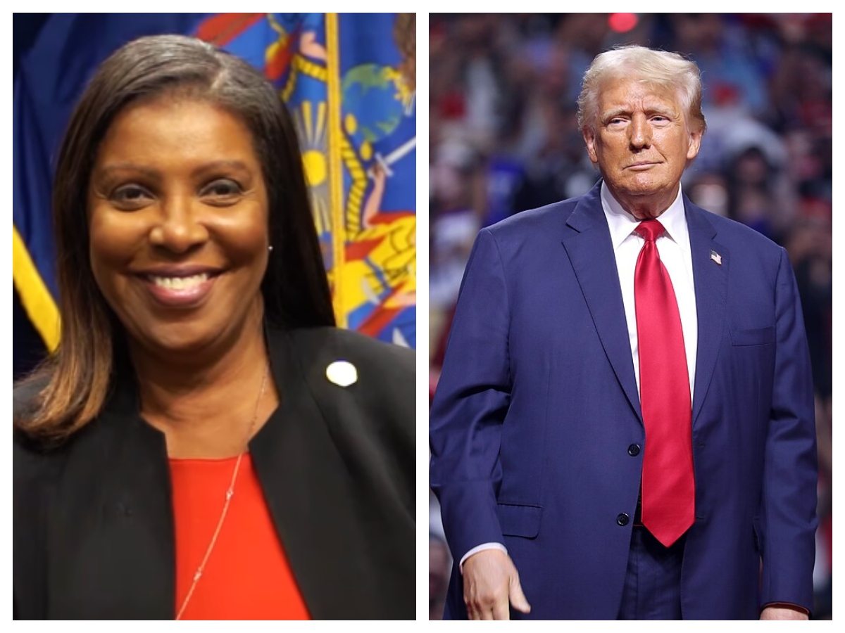 New York Attorney General Letitia James and President Donald Trump