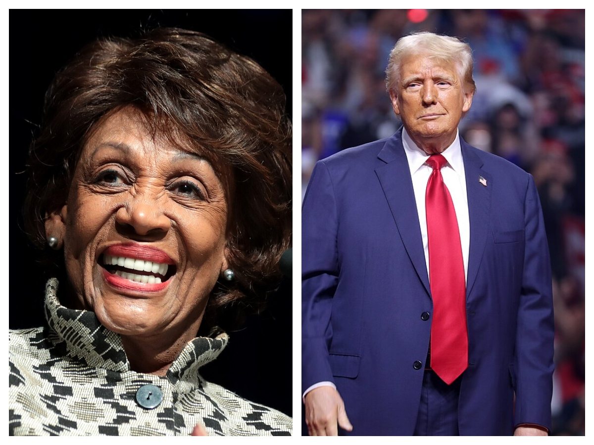 Maxine Waters and Donald Trump