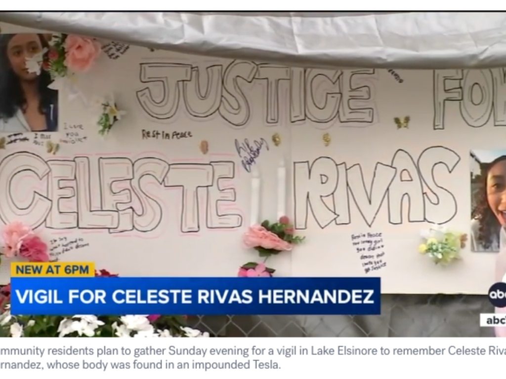 Community holds vigil for Celeste Rivas, teen found dismembered in D4vd ...
