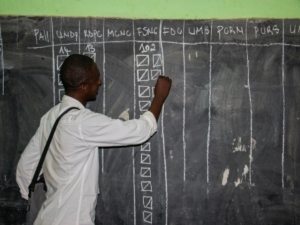 A ruling party office in Cameroon’s Dschang city was set ablaze as tensions soar over alleged fraud in the disputed October 12 election.