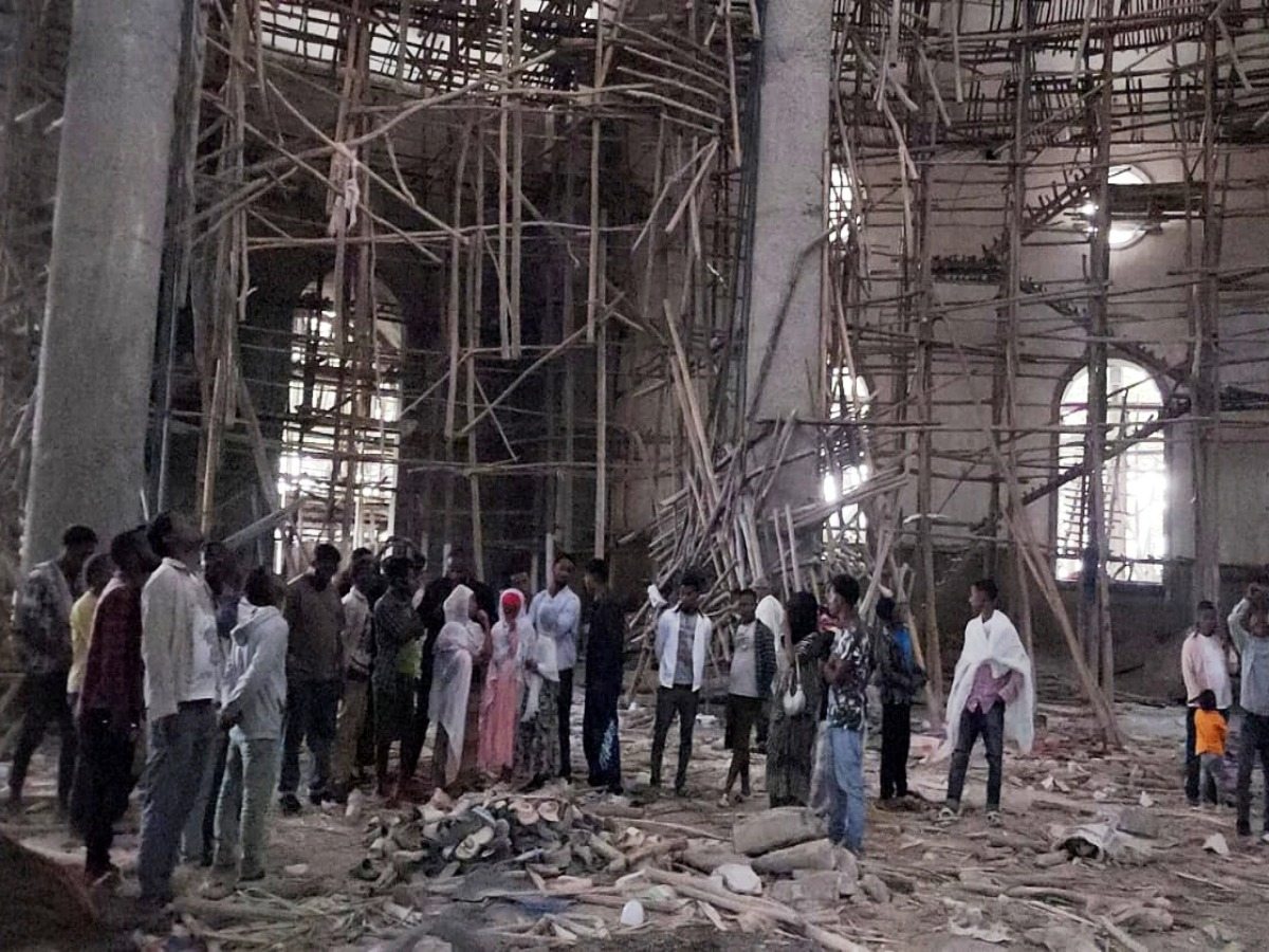 At least 25 worshippers died and over 100 were injured after scaffolding collapsed during a St. Mary feast at a church in Ethiopia’s Amhara region.
