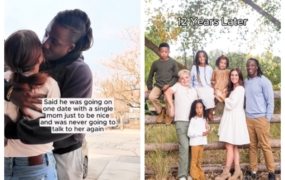 Man accepts to go on first date with single mom ‘just to be nice,’ today they are married with 5 kids
