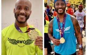 Chicago principal runs marathon to honor 9-year-old son with cerebral palsy 