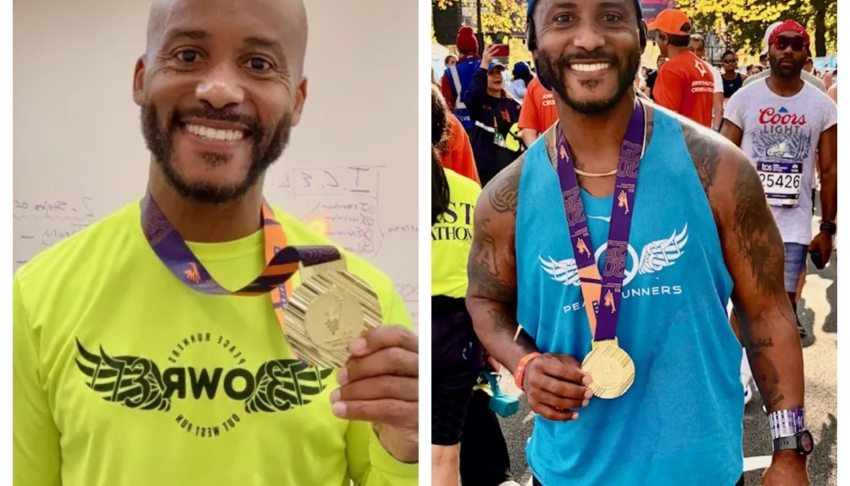 Chicago principal runs marathon to honor 9-year-old son with cerebral palsy 