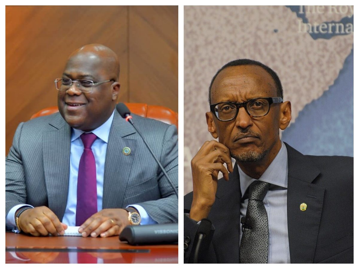 Congo President Felix Tshisekedi and Rwanda President Paul Kagame