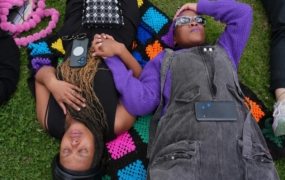 Black-clad women stage powerful lie-down protest against gender violence before G20 in South Africa