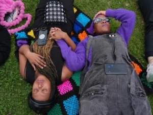 South Africa: Women participating in the lie-down protest