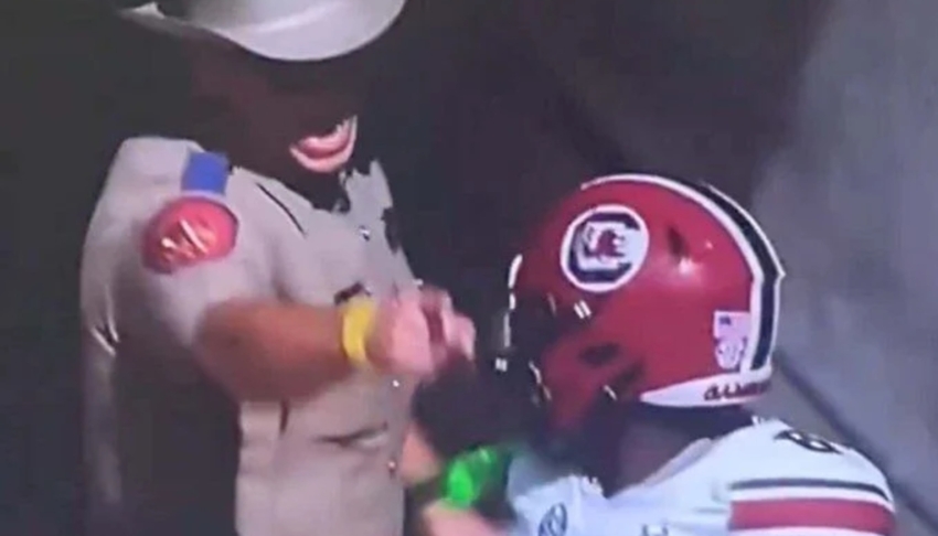 Gamecock player files criminal complaint against Texas A&M gameday trooper who bumped into him