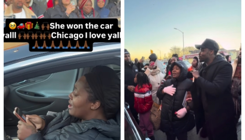 Millionaire influencer gives Chicago mom paid-off car in Christmas giveaway