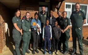 Family meets first responders whose early response saved mom’s life: “They are our heroes”