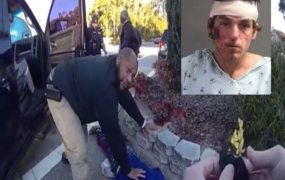 Good Samaritan steps in after homeless man attacks 13-year-old standing at school bus stop