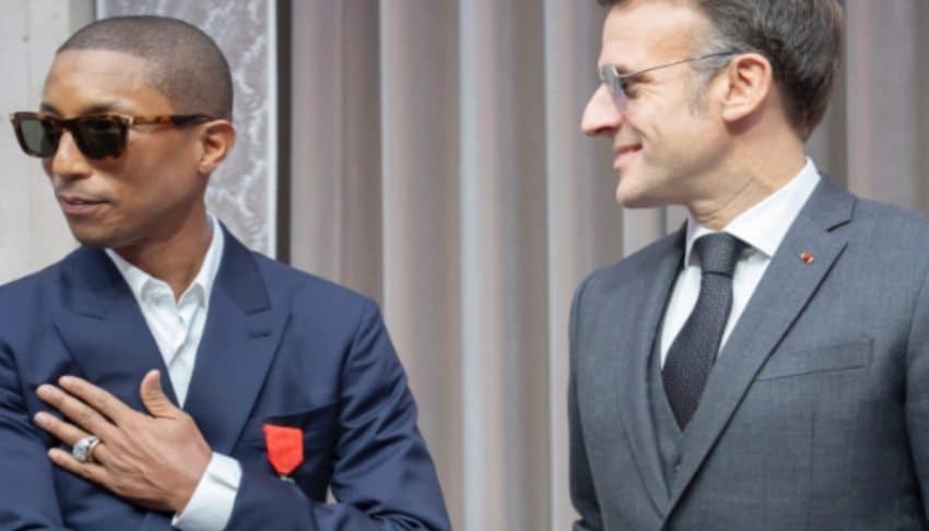Pharrell Williams receives prestigious Knight recognition from France’s president