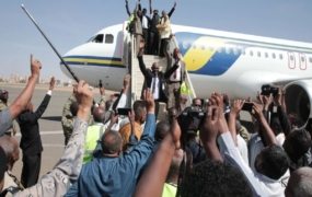 Commercial flight returns to Khartoum as Sudan takes tentative step toward normalcy