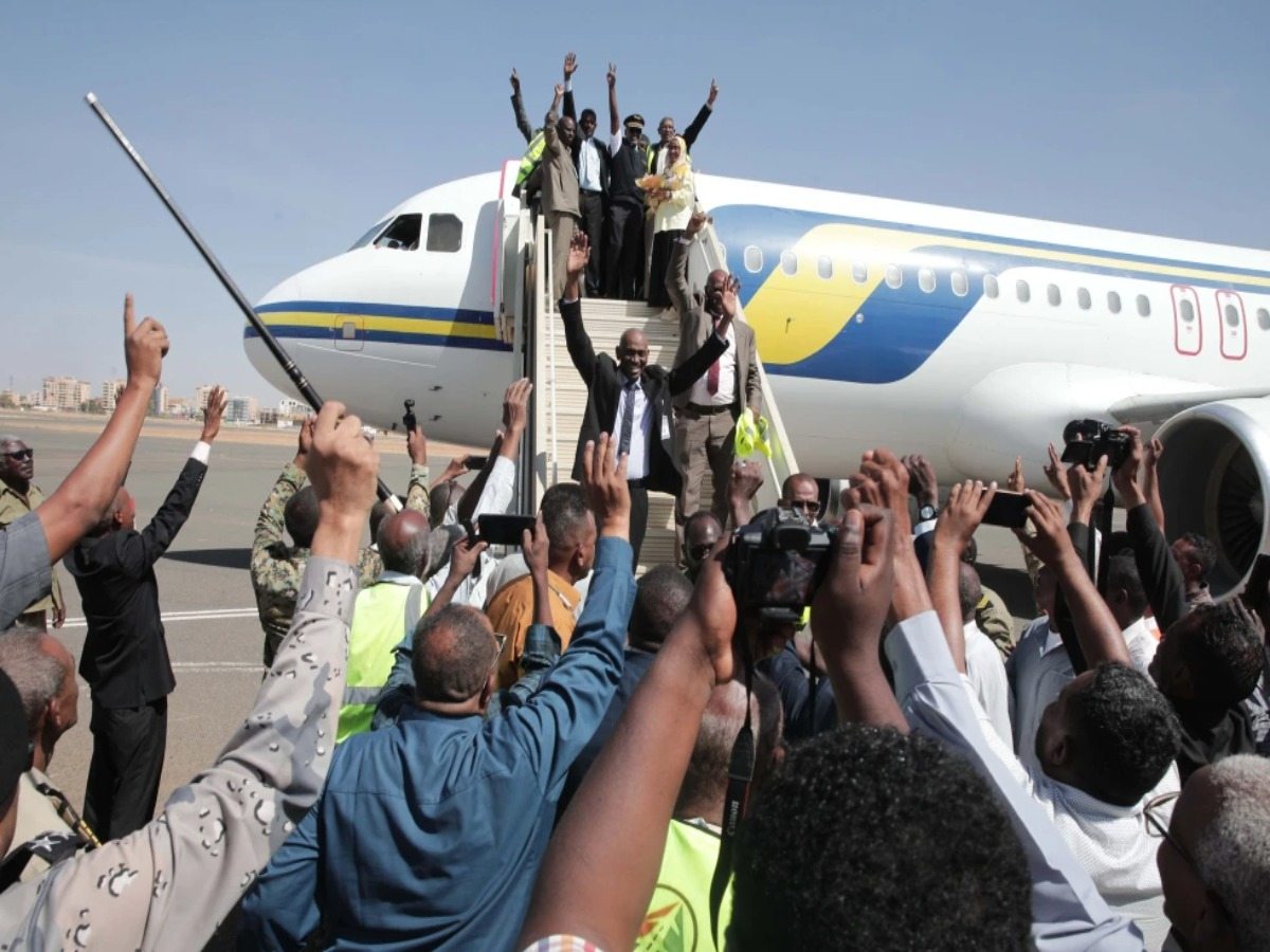 A SUDANAIR flight has landed in Khartoum for the second time since Sudan’s war began, marking a cautious move to restore normal life.