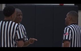Heartwarming family moment marked as granddad, son, and grandson referee together on same court