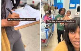 Mom recounts viral moment when her family of 10 ‘adopted’ 2 soldiers 