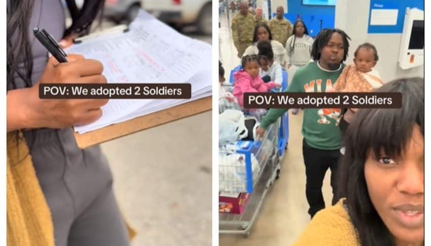 Mom recounts viral moment when her family of 10 ‘adopted’ 2 soldiers 
