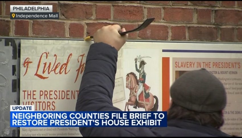 Philadelphia slavery exhibit removed by Trump administration returns after judge’s historic ruling