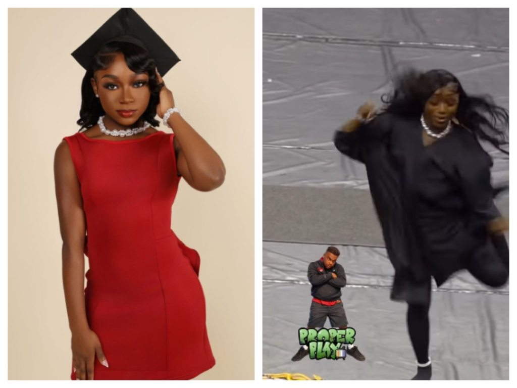 Viral moment student breaks into dance and backflips after receiving ...